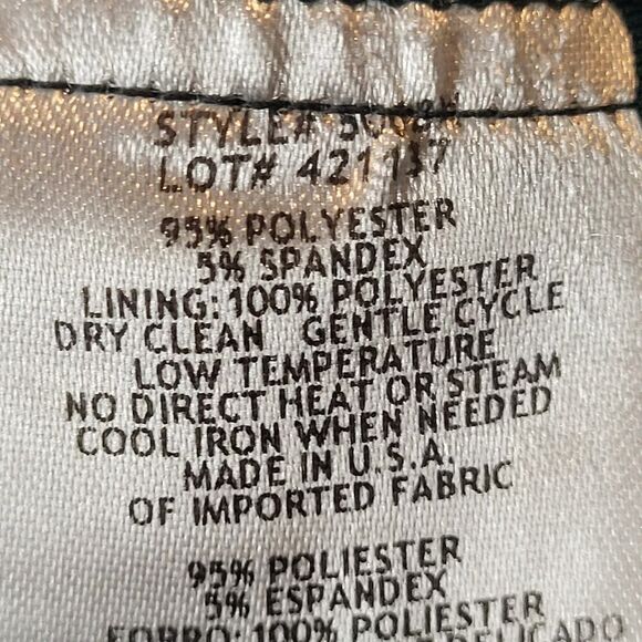 NEW XSCAPE Small* Hunter Green Long Gown Off Shoulder Ruched Ruffle USA Made - Picture 15 of 15